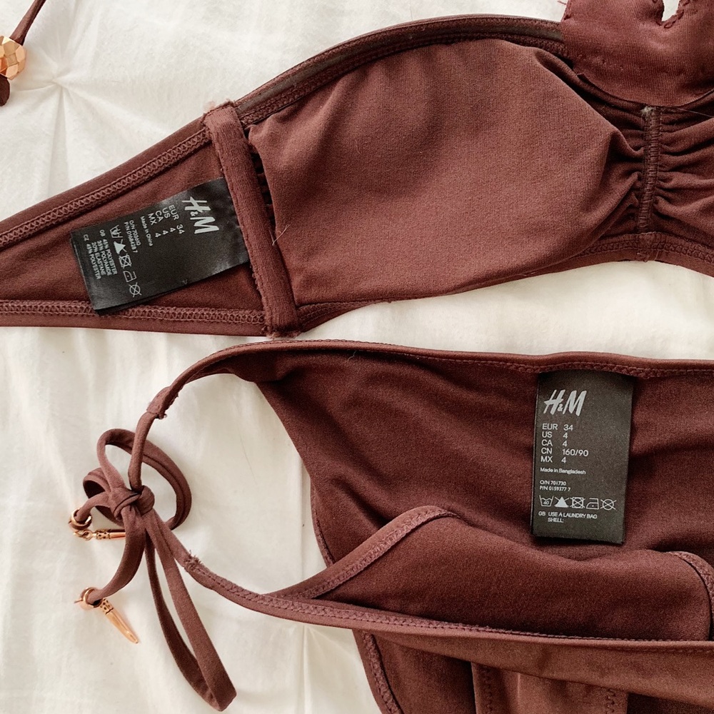 ✖️SOLD✖️NWOT | H&M boho jeweled bandeau bikini - Picture 3 of 4